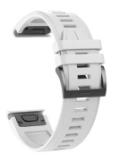 Pasek silikonowy do zegarka Garmin Fenix QuickFit 22mm - Biały - NOWY