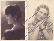 KOBIETY - PORTRET - MODA - FRYZURY - lata 30-te