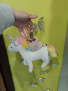 Pusheen milord na jednorożcu brelok