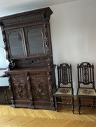 Antyki - zestaw mebli - unikat - witraże 