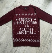 BoohooMan świąteczny świąteczny sweter męski rozmiar-S/M