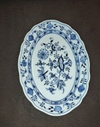 Zabytkowy półmisek porcelanowy Meissen – kobaltowa dekoracja
