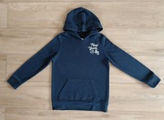 Ocieplana bluza dresowa z kapturem 134/140