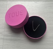 Srebrny naszyjnik Tous z czarnym misiem