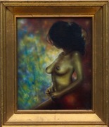 Obraz „W ogrodzie”  R.T.Ptaszyński