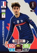 PANINI WORLD CUP QATAR 2022 HERO ANTOINE GRIEZMANN FRANCJA 116