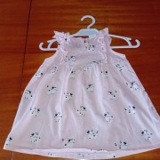 letnia morelowa sukieneczka rozmiar -74cm