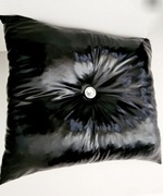 Poduszka dekoracyjna czarna 40x40 