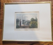 Grafika Sanssouci Podsdam A. Fesca  Rohbock XIX wiek około 1880 