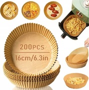 200szt papier do pieczenia wkład do frytkownicy