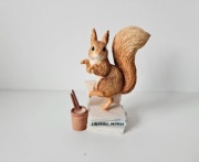 Beatrix Potter Vintage Figurka Wiewiórka Squirrel Nutkin Cottage