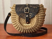 Torebka Oreo, ręcznie wykonana na szydełku, Handmade