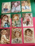 3242-3265. M.ADAMCZYK - POCZTÓWKI - „ PORTRETY DZIECI ” - 24 szt