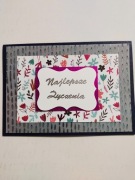 kartka karnet NAJLEPSZE ŻYCZENIA / 4