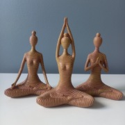 FIGURKI JOGA MEDYTACJA HARMONII  3 SZT OZDOBA