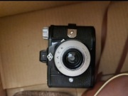 Stare aparaty analogowe Agfa Clack Adox plus etui