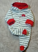 Ciepły bawełniany kombinezon chłopięcy 6-9 m