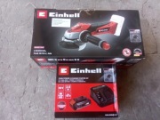 Zestaw Szlifierka Kątowa Einhell 18V 2,5ah + ładowarka nowe