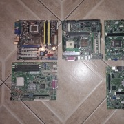 Zestaw płyt głównych uszkodzonych / złom 5szt