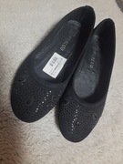 Czarne baleriny 38 dziewczęce