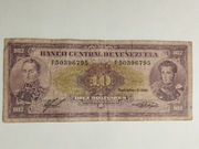 Sprzedam banknot Wenezuela 10 bolivares 1988r.