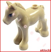 LEGO Friends 11241pb02 KONIK koń źrebak piaskowy/Tan