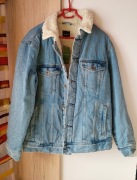 Kurtka jeansowa XL z kożuszkiem sherpa futerkiem Reserved