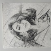 Oryginalny rysunek ołówkiem –sygnowany – unikat