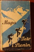 Mapa Tatr i Pienin 1957 | Turystyka Tatry vintage | UNIKAT PRL