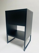 Szafka nocna szerokość 35 cm stelaż metal czarna