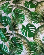 Tkanina bawełniana monstera - dresówka pętelka
