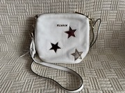 Biała torebka listonoszka Kazar ze skóry naturalnej