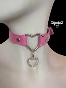 Harness BDSM Punk Goth Metal - Skórzany choker - Hel 1 - TotenKot
