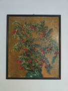 Obraz malowany Julian Dadlez kwiaty 1978