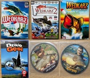 Gry PC Wędkarz 1 2 3 + Polowanie na dzikie gęsi + 2 DVD bonusy