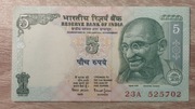 Indie 5 Rupees 2002 P-88Aa UNC 