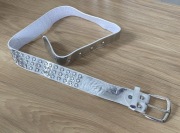 1. Nowy pasek - kolor srebrny z białymi kryształkami, 1 pasek = 5 zł