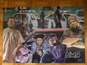 Plakat NWA Ice Cube Dr.Dre Eazy-e RARE