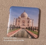 Magnes na lodówkę metalowy Taj Mahal Indie Pałac(21).