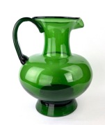 Empoli Verde ogromny dzban zielone szkło mid century 1950