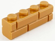 LEGO 15533  BRICK - 1x4 cegła brązowa - medium nougat - 10 sztuk