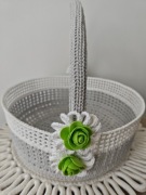 Koszyk Wielkanocny szydelkowy średnica 27cm 