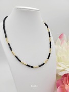 Naszyjnik czarno złoty 