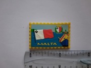 Magnes na lodówkę - 297g. MALTA Flaga GUMOWY 