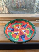 Duży talerz ceramiczny w stylu hiszpańskim