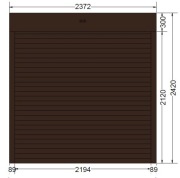 Brama rolowana Motoryczna SK45 Ciemny Brąz 