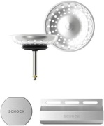 SCHOCK elementy w kolorze stali do zlewozmywaków CRISTADUR