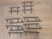 Zestaw Uchwytów - meblowy Reling - Stal nierdzewna - 15 szt