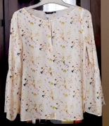 Massimo Dutti + Marie Lund__dwie bluzki kremowa i biała __38/M