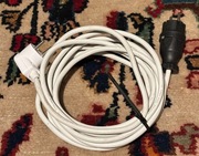 Przedłużacz z uziemieniem 5m biały